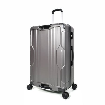 طقم شنط سفر مورانو فايبر بتصميم معينات احادية قوية 3 قطع رمادي