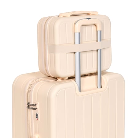 مورانو طقم شنط سفر فايبر اربع قطع بيج