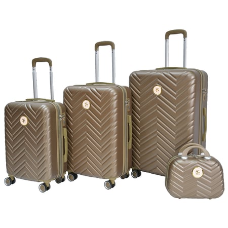 طقم شنط من 3 قطع + 1 مكياج من Star Line (بني)