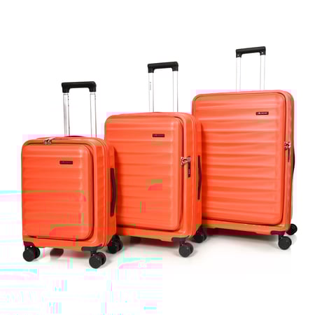 مورانو سبشيل طقم شنط سفر 3 قطع المتطورة برتقالي