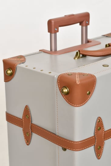 مورانو طقم شنط سفر كلاسيك جلد اربع قطع رمادي