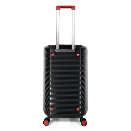 طقم شنط سفر مورانو 4 قطع بتصميم أسطواني جديد أسود