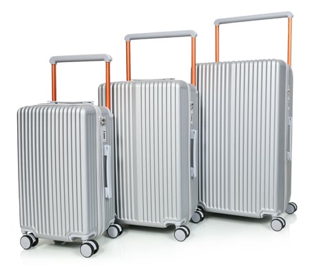 مورانو طقم شنط سفر فايبر يد عريض ثلاثة قطع