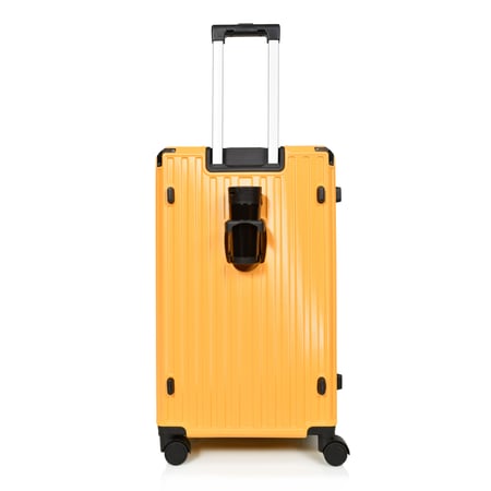 مورانو طقم شنط سفر المنيوم و فايبر ثلاثة قطع تصميم أنيق ومتين أصفر