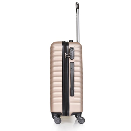 مورانو شنط سفر فايبر 20 أنش كبينة الطائرة ذهبي