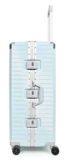 مورانو طقم شنط سفر المنيوم و فايبر ثلاثة قطع تصميم أنيق ومتين أزرق فاتح