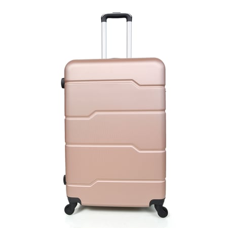 طقم  شنط سفر فايبر مورانو ثلاث قطع لون روز قولد