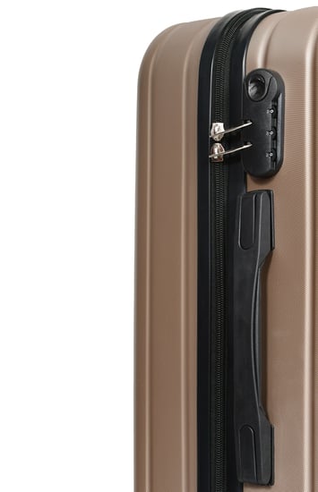 مورانو شنط سفر فايبر 20 أنش كبينة الطائرة ذهبي