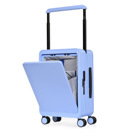 مورانو شنط سفر فايبر  20 انش بجيب أمامي بنفسجي