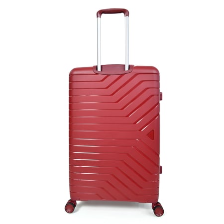 طقم شنط سفر مورانو مصنوع من البولي بروبلين 3 قطع احمر غامق