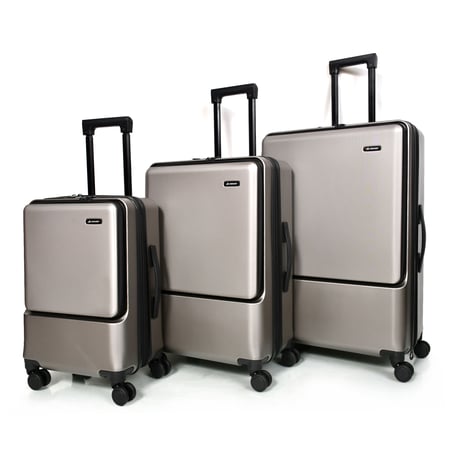 مورانو سبشيل طقم شنط سفر 3 قطع المتطورة ذهبي