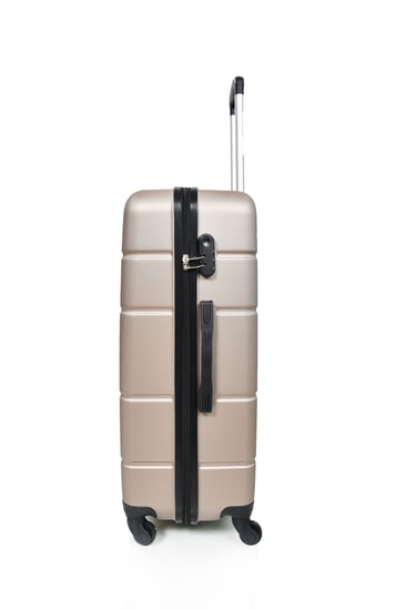 طقم  شنط سفر فايبر مورانو ثلاث قطع لون ذهب