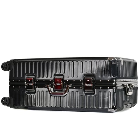 مورانو طقم شنط سفر المنيوم و فايبر ثلاثة قطع تصميم أنيق ومتين أسود