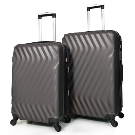 مورانو طقم شنط سفر فايبر ثلاثة قطع رصاصي