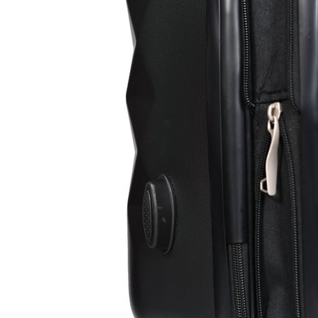 مورانو طقم شنط سفر فايبر 4 قطع أسود