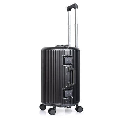 شنط سفر الومنيوم من مورانو لكبينة الطائرة مقاس 20انش رمادي غامق