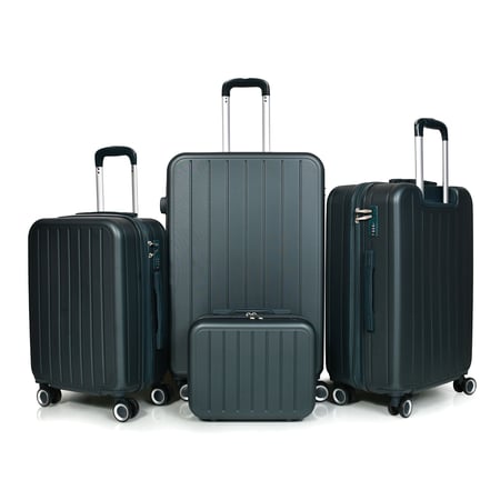 مورانو طقم شنط سفر فايبر اربع قطع اخضر