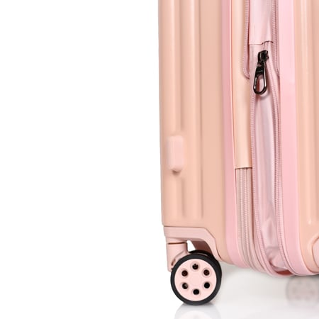 مورانو شنط سفر فايبر 20 أنش كبينة الطائرة وردي