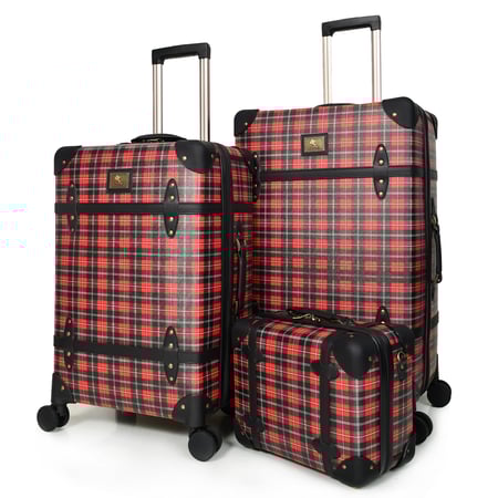 طقم شنط سفر كلاسيك جلد بلكامل مورانو اربع قطع بني كروهات