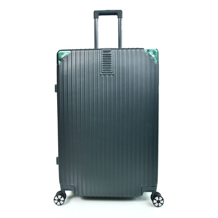 طقم شنط سفر الومنيوم مورانو ثلاثة قطع تصميم أنيق ومتين أخضر غامق