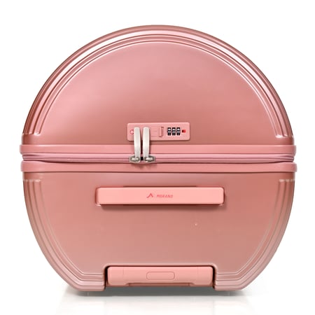 طقم شنط سفر مورانو 4 قطع بتصميم أسطواني جديد روز قولد