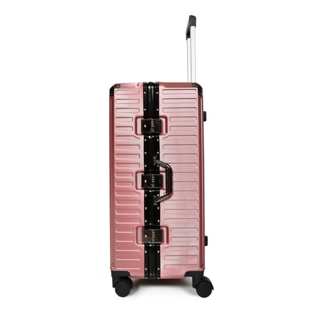 مورانو طقم شنط سفر المنيوم و فايبر ثلاثة قطع تصميم أنيق ومتين روز