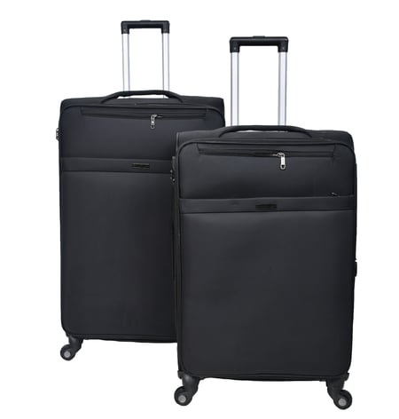 طقم حقائب سفر ماركة مورانو قماش ريشة 4 قطع  مقاس 32/28/24/20 بوصة