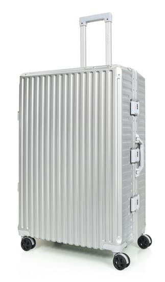 مورانو طقم شنط سفر المنيوم و فايبر ثلاثة قطع تصميم أنيق ومتين سلفر