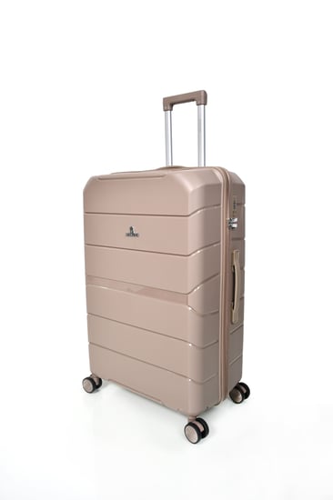 طقم شنط سفر من ستار لاين PP بولي بروبلين المضادة للكسر 3 قطع بني