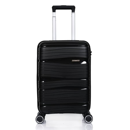 شنطة سفر مورانو من البولي بروبلين مخصصة لكبينة الطائرة 20 انش أسود