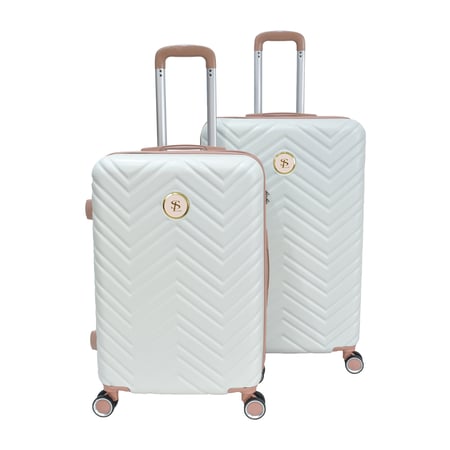 طقم شنط من 3 قطع + 1 مكياج من Star Line (أبيض)