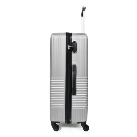 طقم شنط سفر من ويفز 3 قطع فايبر عصري سلفر