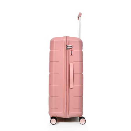 مورانو شنط سغر غير قابلة للكسر من بولي بروبلين pp عالية الجودة 4 قطع وردي