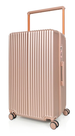 مورانو طقم شنط سفر فايبر يد عريض ثلاثة قطع لون روز قولد