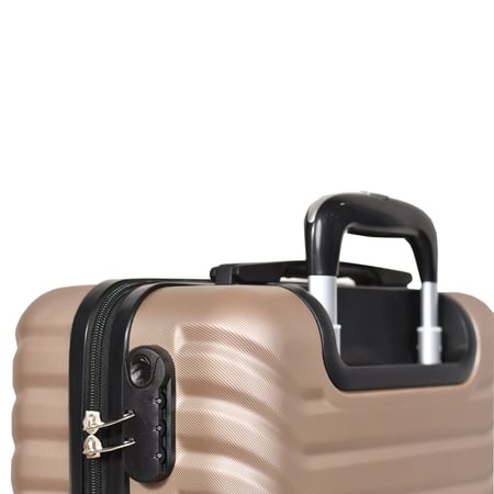 مورانو شنط سفر فايبر 20 أنش كبينة الطائرة ذهبي