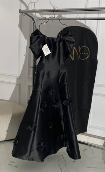 فستان رونق بأكمام