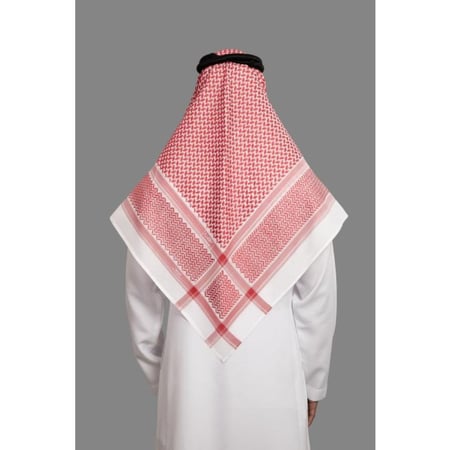 شماغ البسام بصمة 4 لون غامق