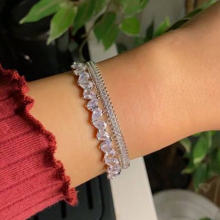 اسوراتين وخاتمين فري سايز فضي وذهبي