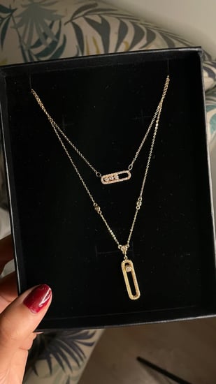 سلسال ميسيكا فضي اوذهبي