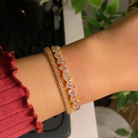 اسوراتين وخاتمين فري سايز فضي وذهبي