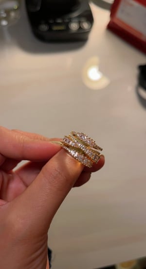 خاتم سوارفسكي بدون ملحقات