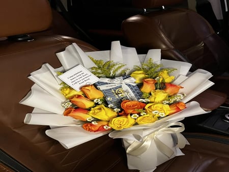 باقه ورد بدون اكسسوار /الرياض