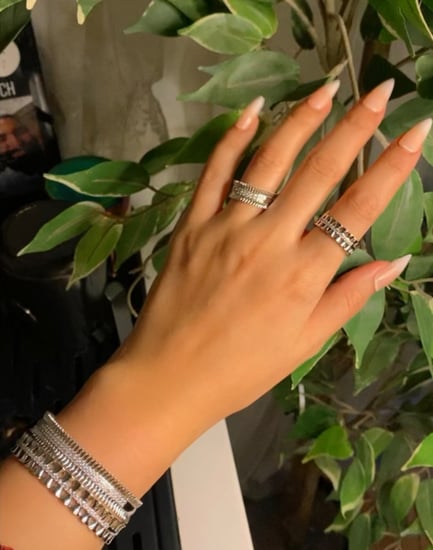 مجموعه اساور وخواتم فضي اوذهبي فري سايز