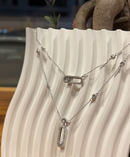 سلسال ميسيكا ذهبي وفضي