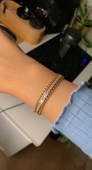 اسواره وخاتم فري سايز ذهبي وفضي