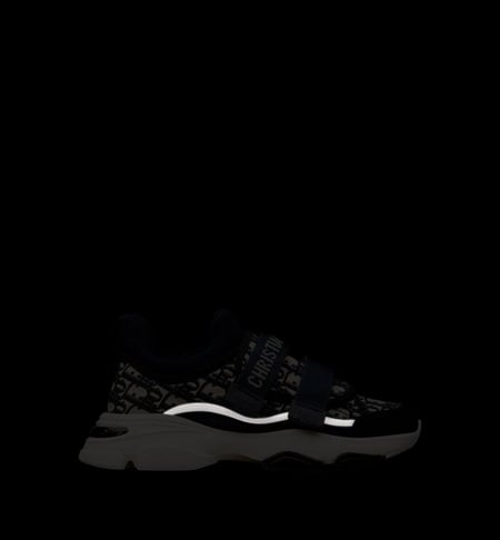Dior Sneaker Deep Blue Dior Oblique Technical Fabric