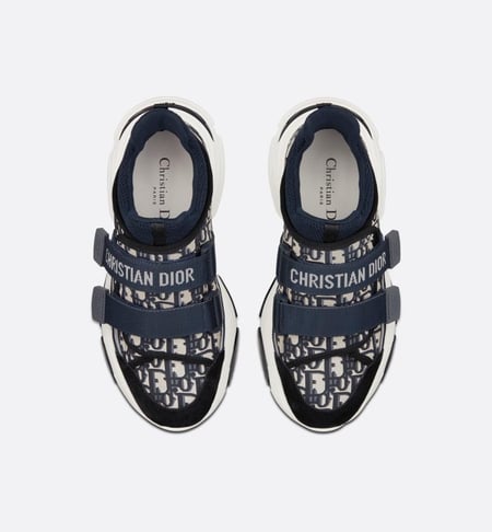 Dior Sneaker Deep Blue Dior Oblique Technical Fabric