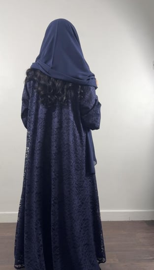 عبايه ( N74 ) دانتيل كحلي