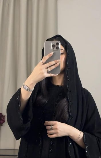 عبايه ( N66 ) شك اسود