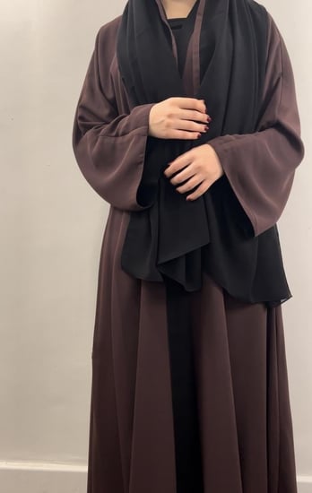 عبايه ( N22 ) دبل فيس بني